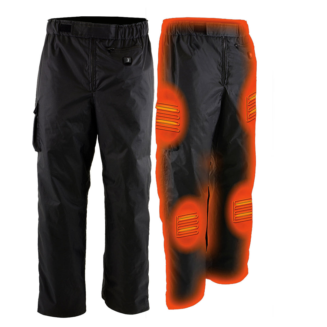 NexGen Heat NXM5715SET Men Black Winter Thermal Heated Pants for Ski Snow - Riding Winter Outdoors