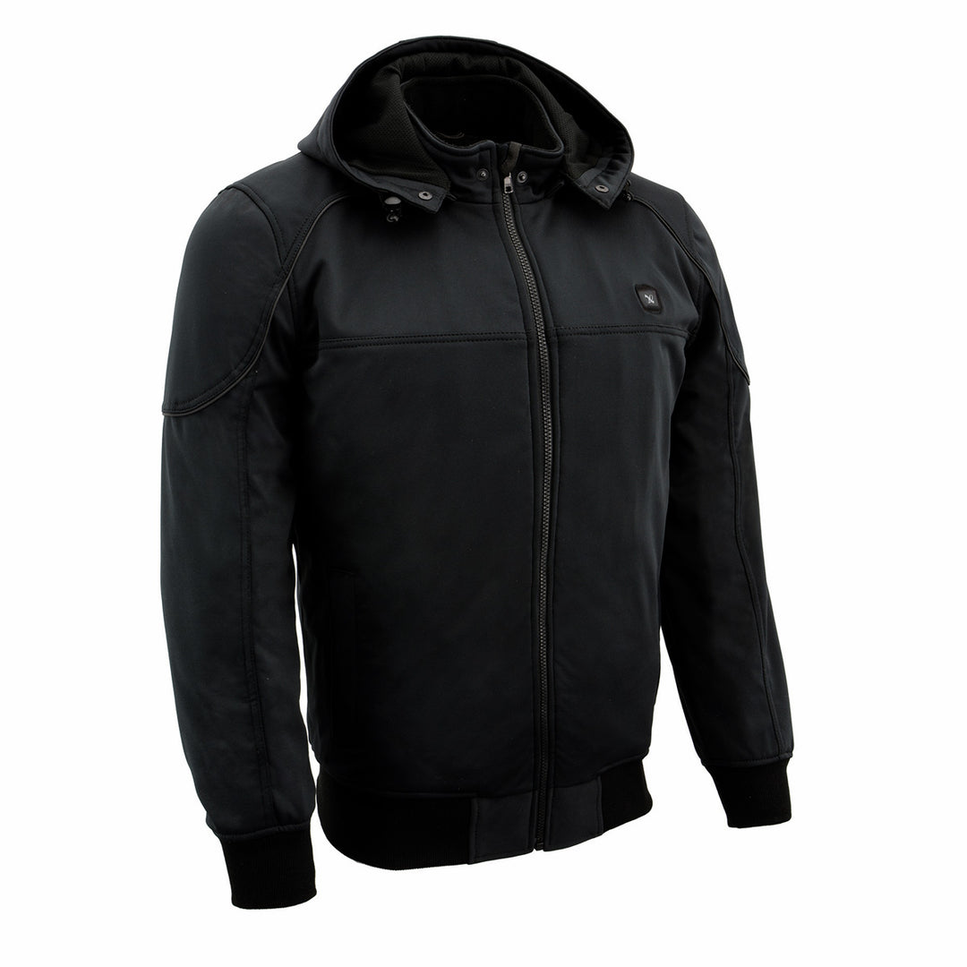 NexGen Heat Men’s Heated – Soft Shell Racing Style  Jacket, 7.4V, 3 Heat Levels, Night Visibility – Cold NXM1761SET