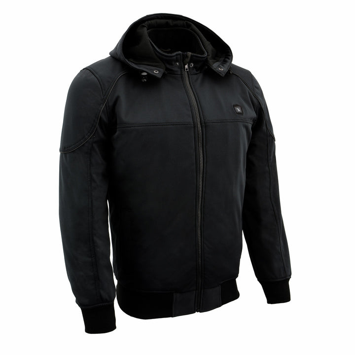 NexGen Heat Men’s Heated – Soft Shell Racing Style  Jacket, 7.4V, 3 Heat Levels, Night Visibility – Cold NXM1761SET