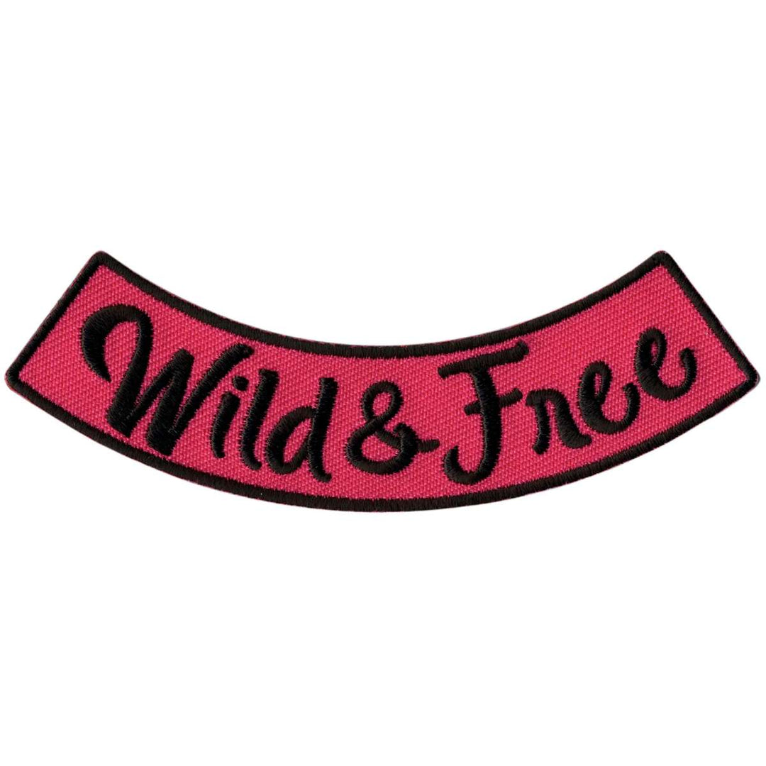 Hot Leathers Wild &amp; Free 4” X 1” Bottom Rocker Patch PPM5212