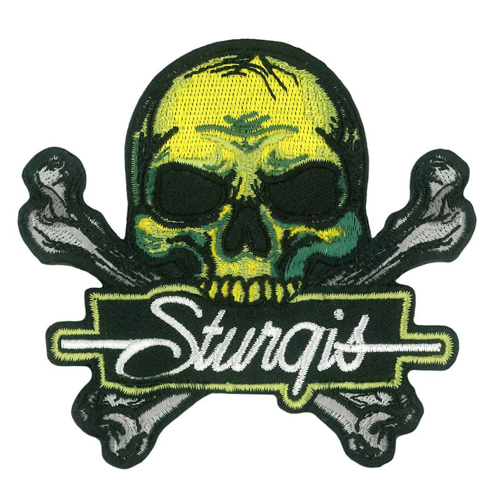 Hot Leathers Sturgis Skull 3.7" Patch PPQ2743
