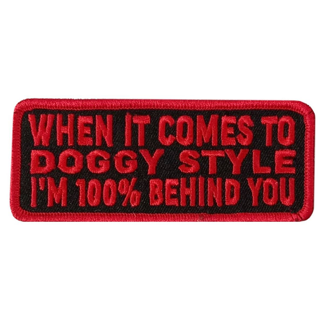 Hot Leathers Doggie Style 4" X 1.5" Embroidered Patch PPW1165