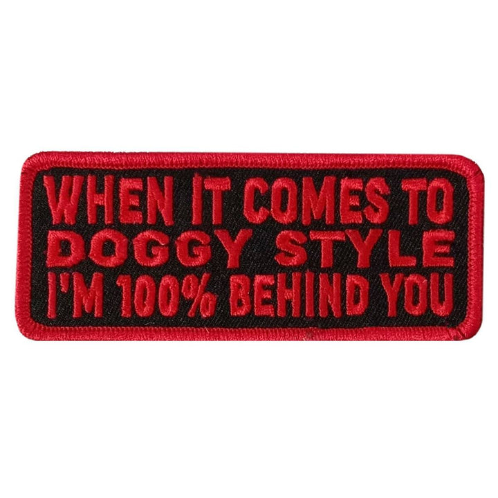 Hot Leathers Doggie Style 4" X 1.5" Embroidered Patch PPW1165