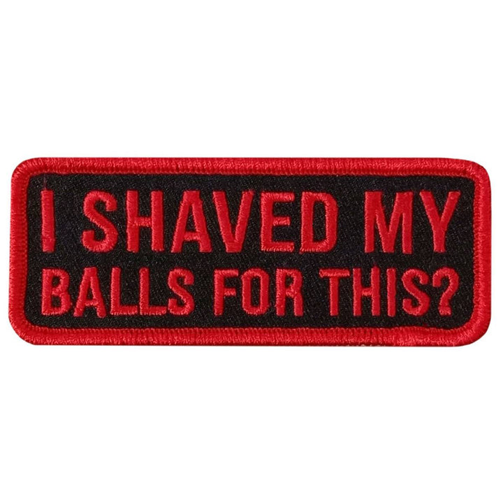 Hot Leathers I Shaved 4" X 1.5" Embroidered Patch PPW1237