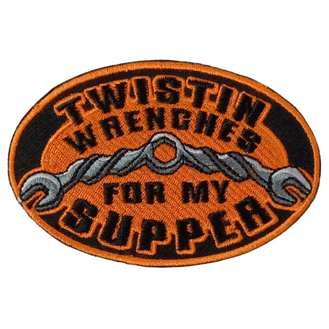 Hot Leathers Twistin Wrenches 4" X 2.5" Embroidered Patch PPW1262