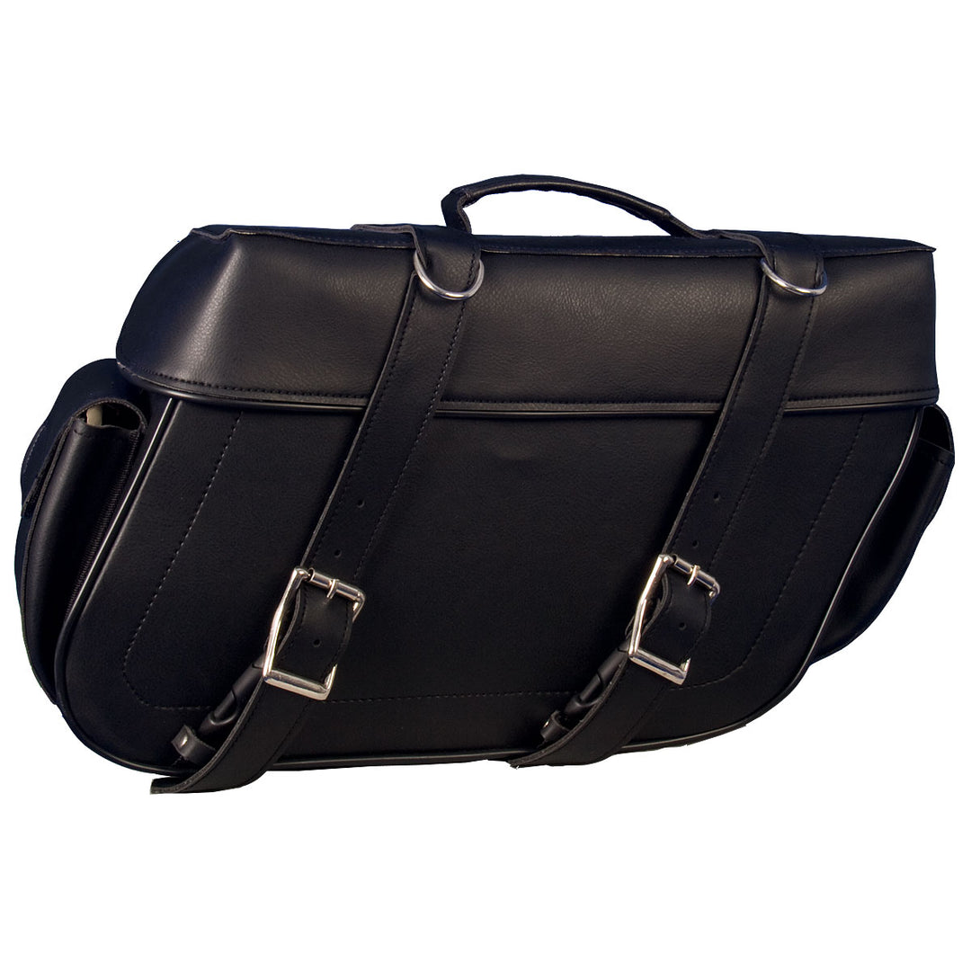 Hot Leathers SDA1002 Extra Large PVC Saddlebags 16X11X6