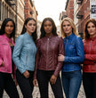 Milwaukee Leather SFL2830 Women's Pink Scuba Style Sheepskin Fashion Leather Jacket