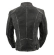 Milwaukee Leather SFL2830 Women's Black Sheepskin Scuba Style Fashion Leather Jacket