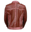 Milwaukee Leather SFL2840 Women's Maiden Maroon Premium Sheepskin Motorcycle Fashion Leather Jacket with Studs
