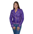 Milwaukee Leather Women's Maiden Purple Premium Sheepskin Motorcycle Fashion Leather Jacket - SFL2840