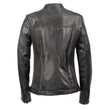 Milwaukee Leather SFL2855 Women's Black  Zip Front Fashion Leather Jacket with Side Stretch Fitting
