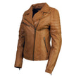 Milwaukee Leather Women's Duchess Whiskey Motorcycle Style Fashion Casual Leather Jacket SFL2870