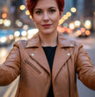 Milwaukee Leather Women's Duchess Whiskey Motorcycle Style Fashion Casual Leather Jacket SFL2870