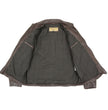Milwaukee Leather Vintage SFM1804 Men's Classic Brown Zipper Front Jacket with Shirt Collar