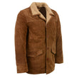 Milwaukee Leather Vintage SFM1819 Men's Western Style Long Brown Suede Leather Fashion Coat Jacket