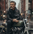 Milwaukee Leather SFM1846 Men's Black Fashion Casual Leather Jacket with Removable Hoodie