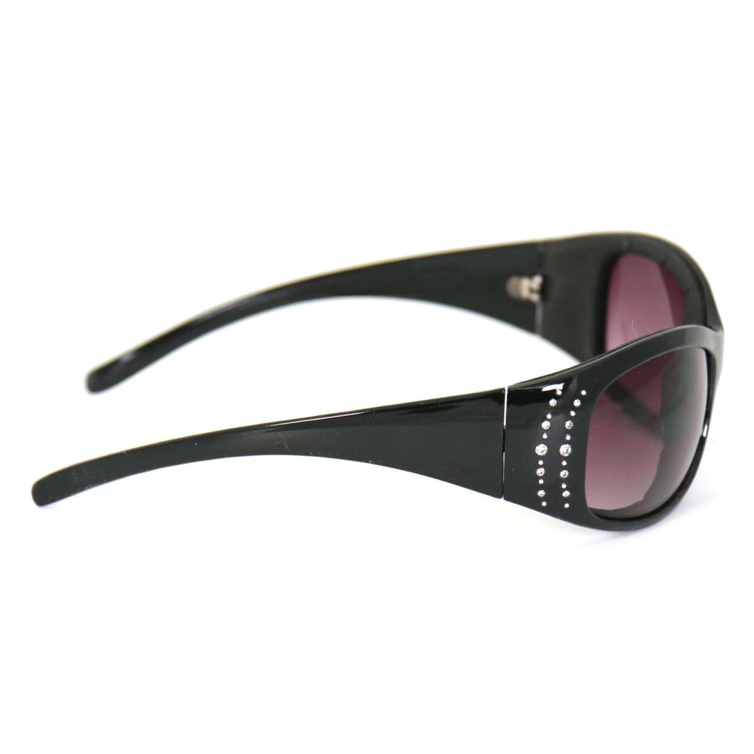 Hot Leathers Bling Sunglasses with Foam Padding and Smoke Lenses SGL2048