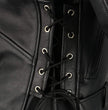 Milwaukee Leather SH1011TALL Black Classic Brando Motorcycle Jacket for Men Made of Cowhide Leather w/ Side Lacing