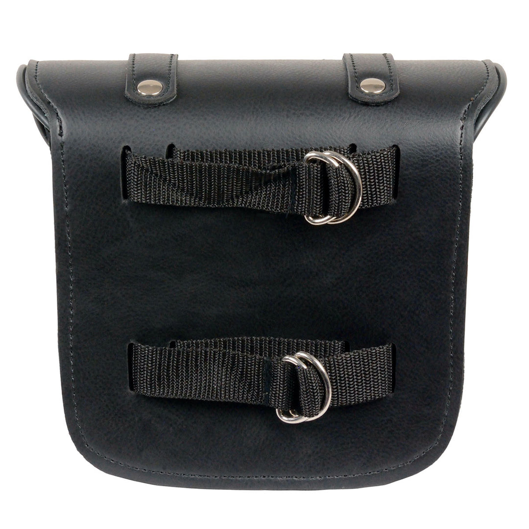 Milwaukee Leather SH545 Small Black PVC Motorcycle Sissy Bar Bag