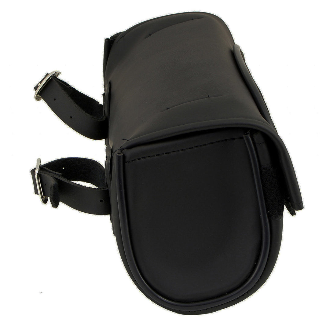 Milwaukee Leather SH621 Black PVC Motorcycle Tool Bag with Self FastenerClosure