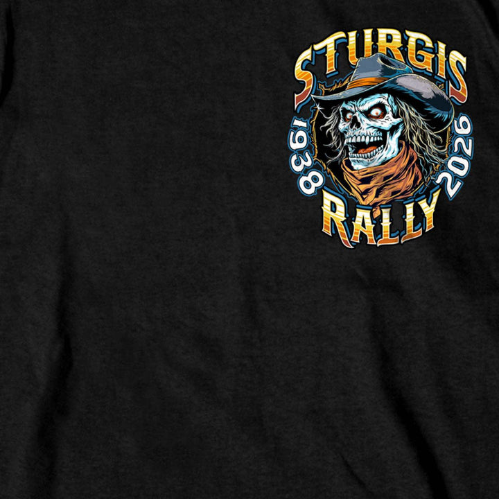 2026 Sturgis Motorcycle Rally Cowboy Skull Men&
