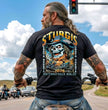 2026 Sturgis Motorcycle Rally Cowboy Skull Men's Black T-Shirt - SPB1214