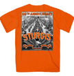 2026 Sturgis Motorcycle Rally Main Street Men's Orange T-Shirt - SPB1223