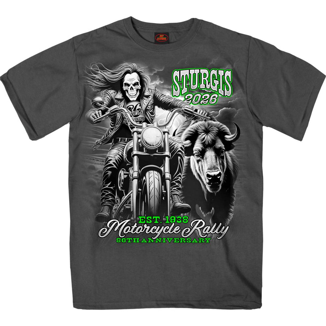 2026 Sturgis Motorcycle Rally Skull Chaser Numone Men&