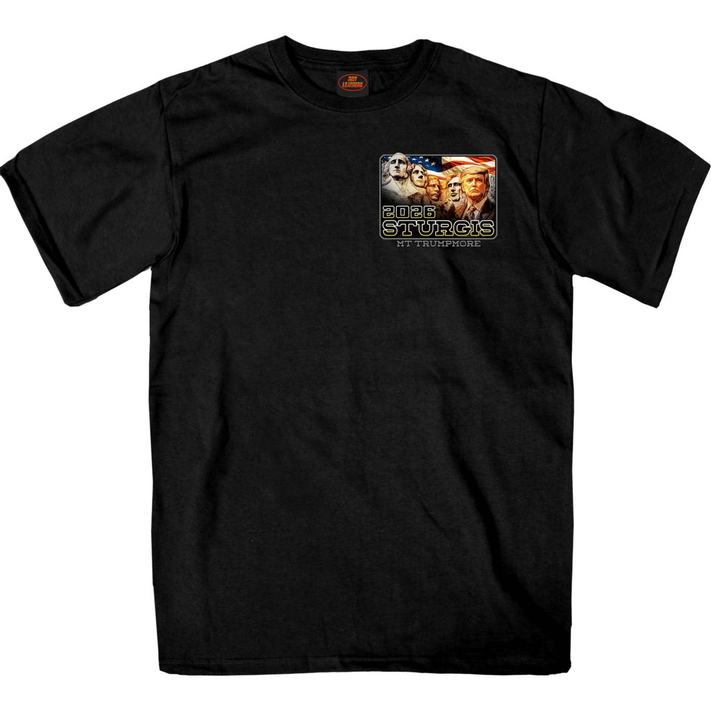 2026 Men's Sturgis Motorcycle Rally Trumpmore Black Short Sleeve T-Shirt - SPB1261