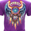 2026 Ladies Sturgis Motorcycle Rally Attractions PURPLE Short Sleeve V-Neck T-Shirt - SPL1942
