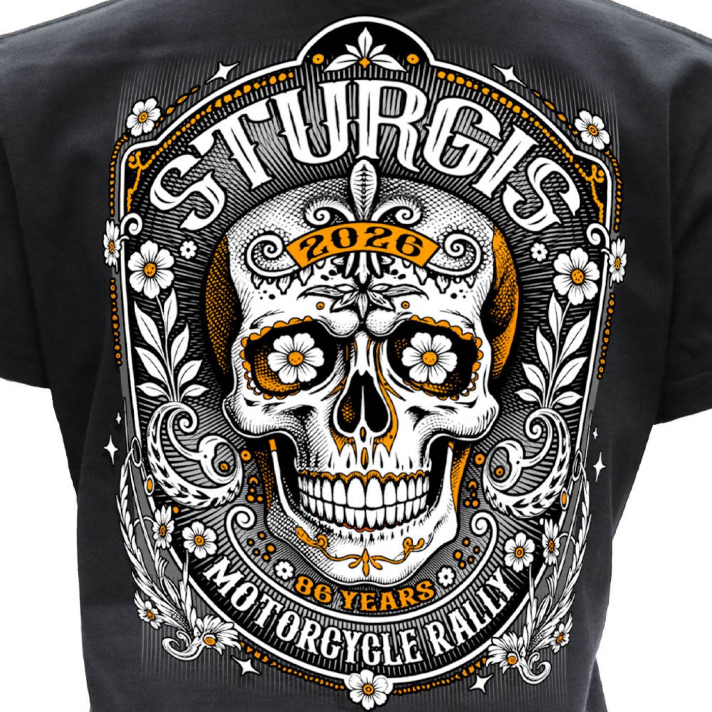 2026 Ladies Sturgis Motorcycle Rally Rushmore Black Short Sleeve V-Neck T-Shirt - SPL1949