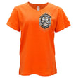 2026 Ladies Sturgis Motorcycle Rally Sugar Skull Orange Short Sleeve V-Neck T-Shirt - SPL1950