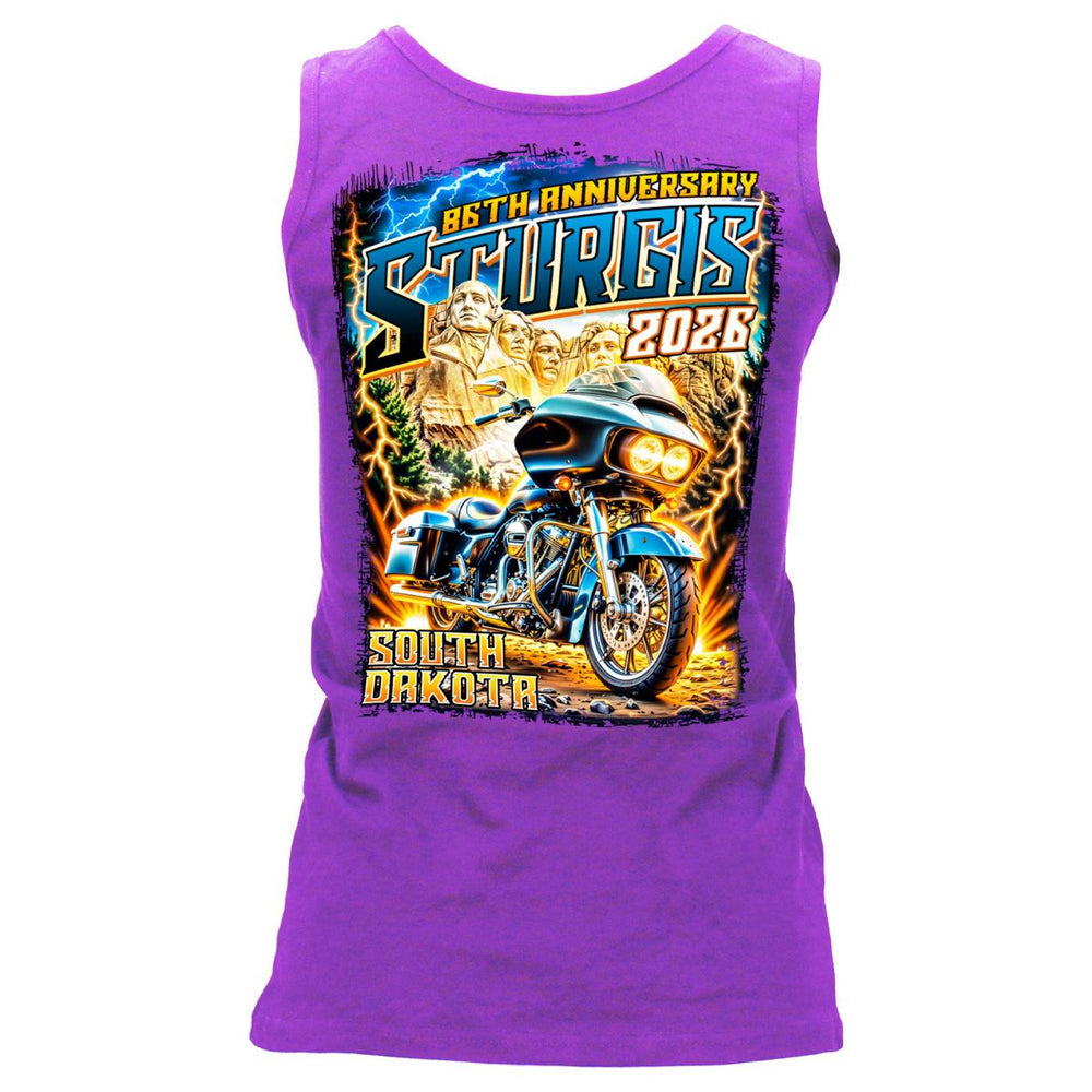 2026 Ladies Sturgis Motorcycle Rally Rushmore GRYple Tank Top - SPL2904