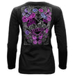 2026 Ladies Sturgis Motorcycle Rally Butterflies and Roses Black Long Sleeve Shirt - SPL3897