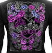 2026 Ladies Sturgis Motorcycle Rally Butterflies and Roses Black Long Sleeve Shirt - SPL3897