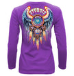 2026 Ladies Sturgis Motorcycle Rally Dream Catcher Purple Long Sleeve Shirt - SPL3899