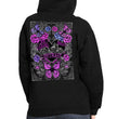 2026 Ladies Sturgis Motorcycle Rally Butterflies and Roses Black Zip-Up Hoodie - SPL4891