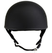 Hot Leathers Flat Matte Black Motorcycle Skull Cap Half Helmet DOT Approved HLD1001
