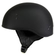 Hot Leathers Flat Matte Black Motorcycle Skull Cap Half Helmet DOT Approved HLD1001