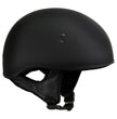 Hot Leathers Flat Matte Black Motorcycle Skull Cap Half Helmet DOT Approved HLD1001