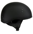 Hot Leathers Flat Matte Black Motorcycle Skull Cap Half Helmet DOT Approved HLD1001