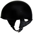 Hot Leathers HLD1002 Gloss Black Motorcycle DOT Approved Skull Cap Half Half Helmet Biker