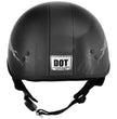 Milwaukee Helmets T70 Freedom Skulls Black Glossy Motorcycle DOT Approved Skull Cap Half Helmet Biker