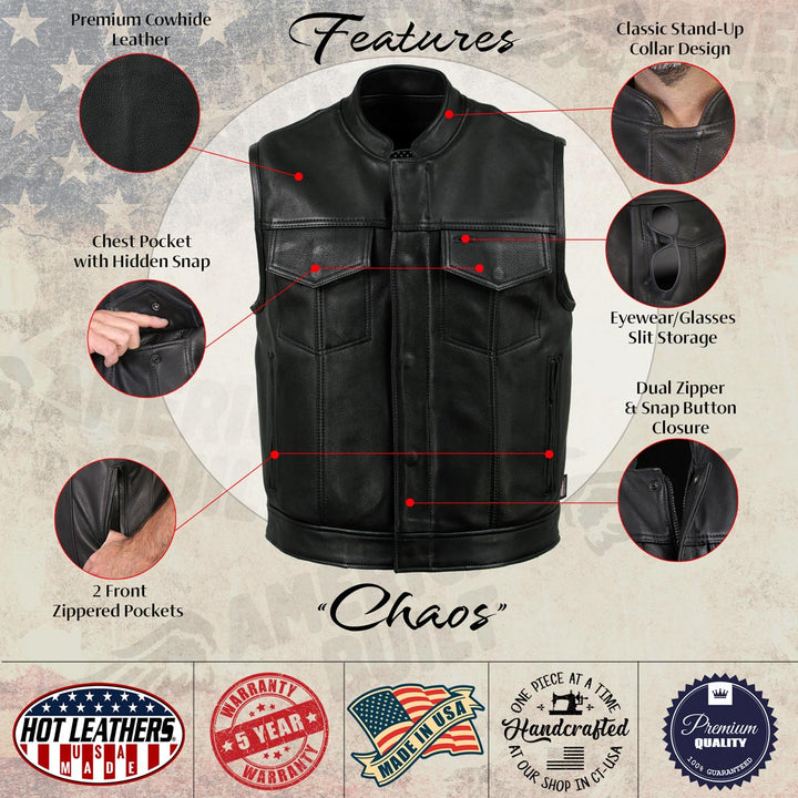 Hot Leathers VSM5004 USA Made Men&