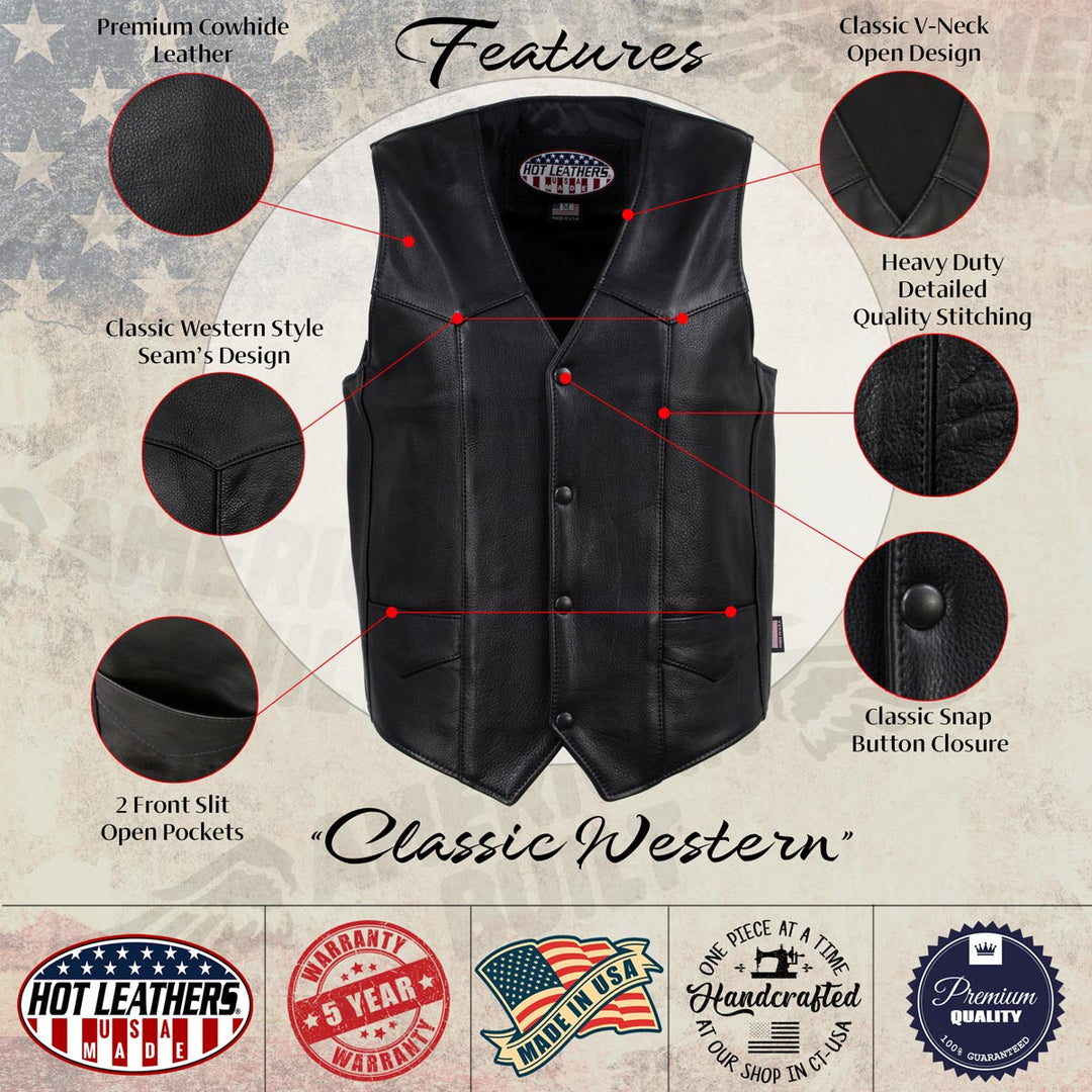 Hot Leathers VSM5006 USA Made Men&