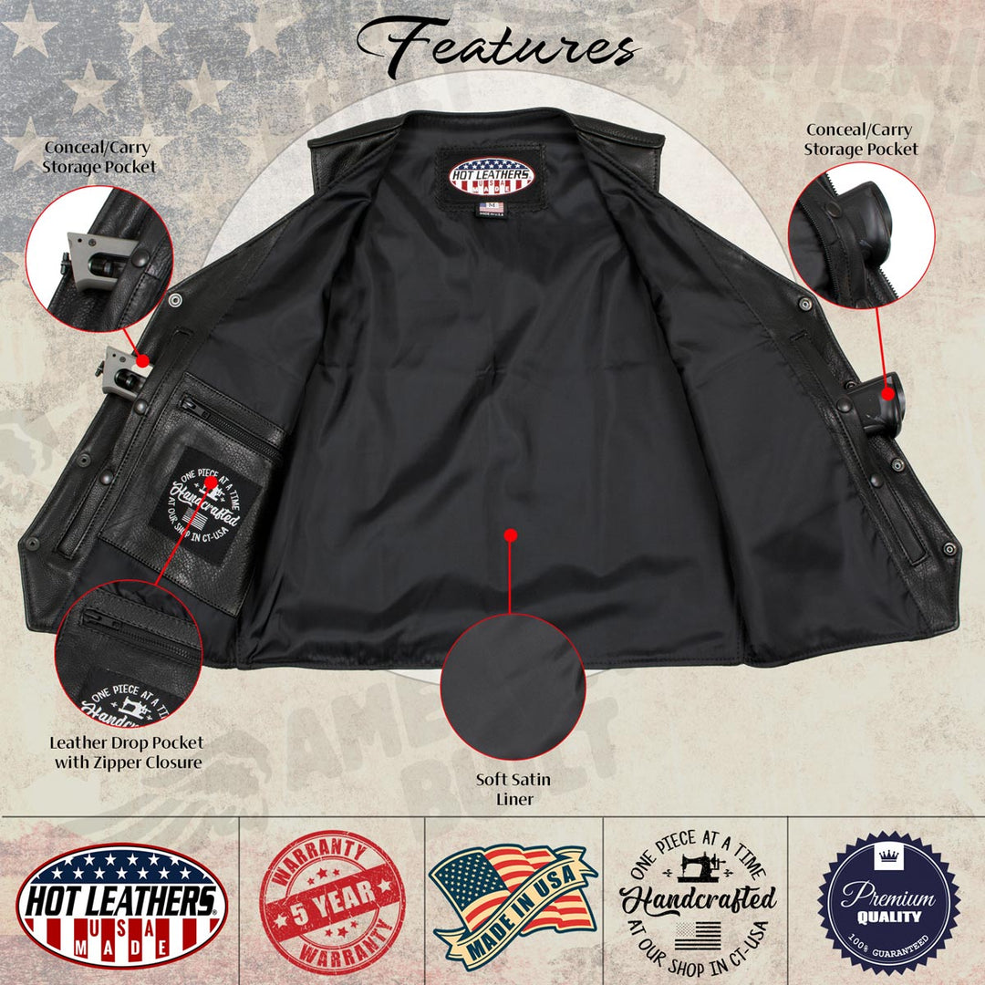 Hot Leathers VSM5006 USA Made Men&