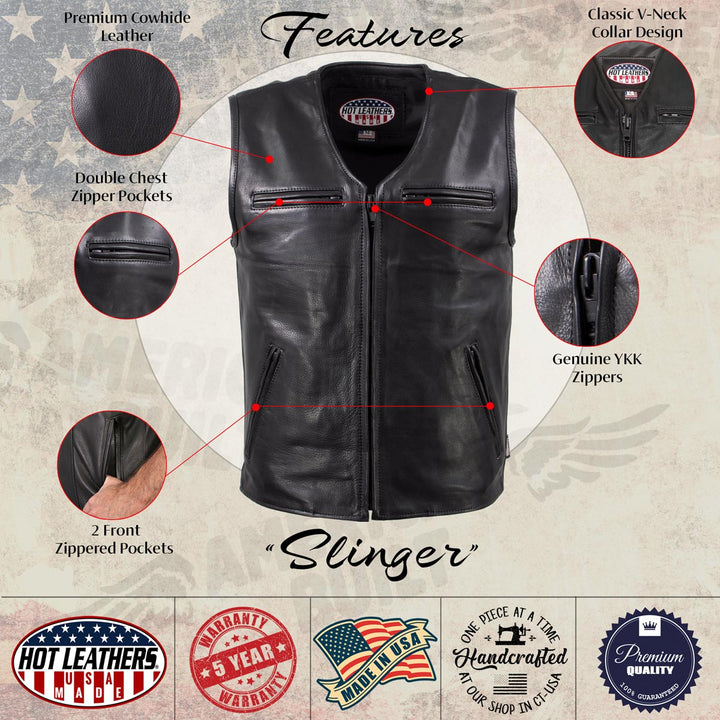 Hot Leathers VSM5009 USA Made Men&