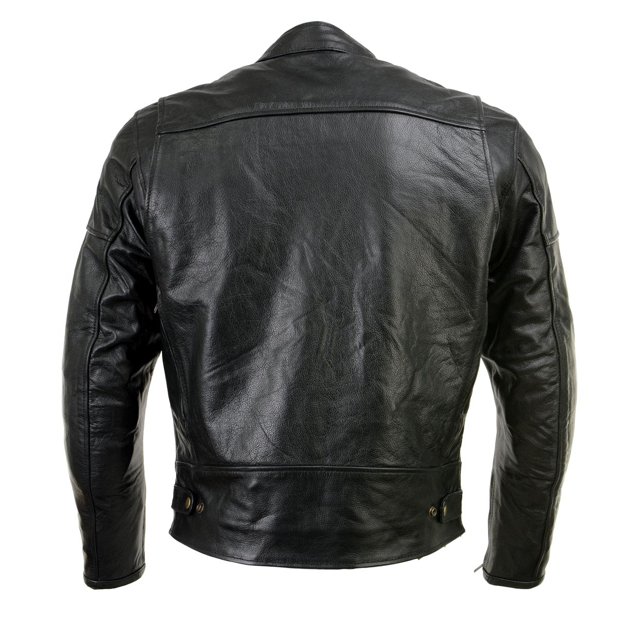 Milwaukee Leather Men's Black Leather CE Armored Biker Jacket, LKM17015